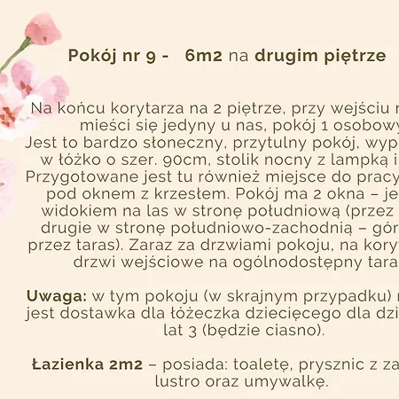 Nocleg ze śniadaniem Jodła